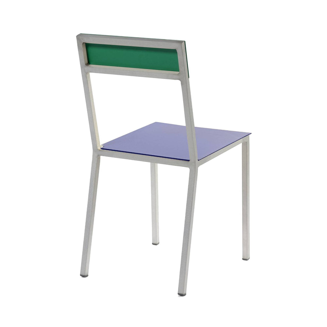 Alu Chair: Dark Blue + Green + Aluminum