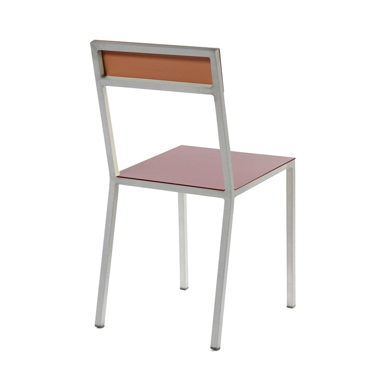 Alu Chair: Burgundy + Pink + Aluminum