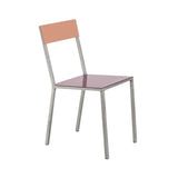 Alu Chair: Burgundy + Pink + Aluminum