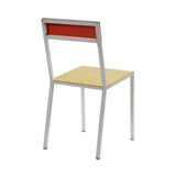  Alu Chair: Curry + Red + Aluminum