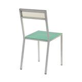Alu Chair: Green + White + Aluminum