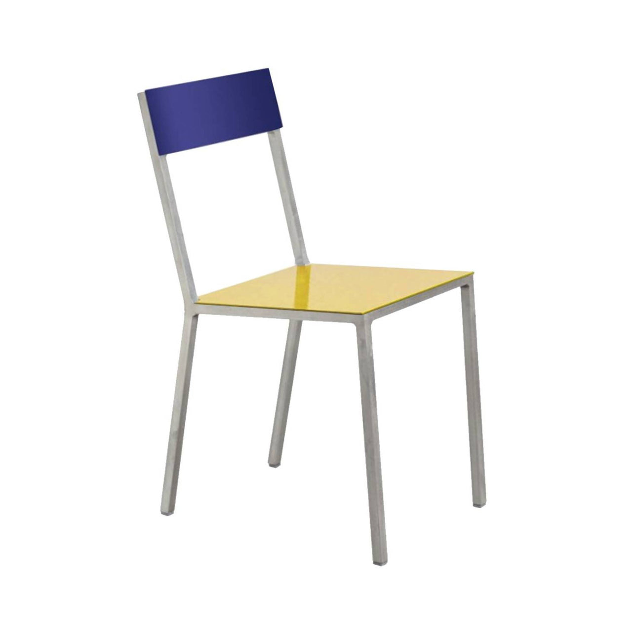 Alu Chair: Yellow + Candy Blue + Aluminum