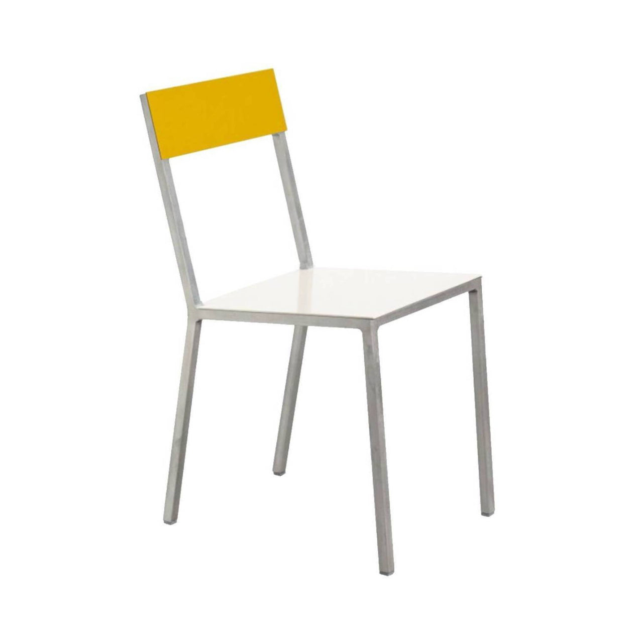 Alu Chair: White + Yellow + Aluminum