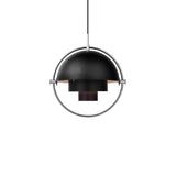 Multi-Lite Pendant: Chrome + Black Semi Matt