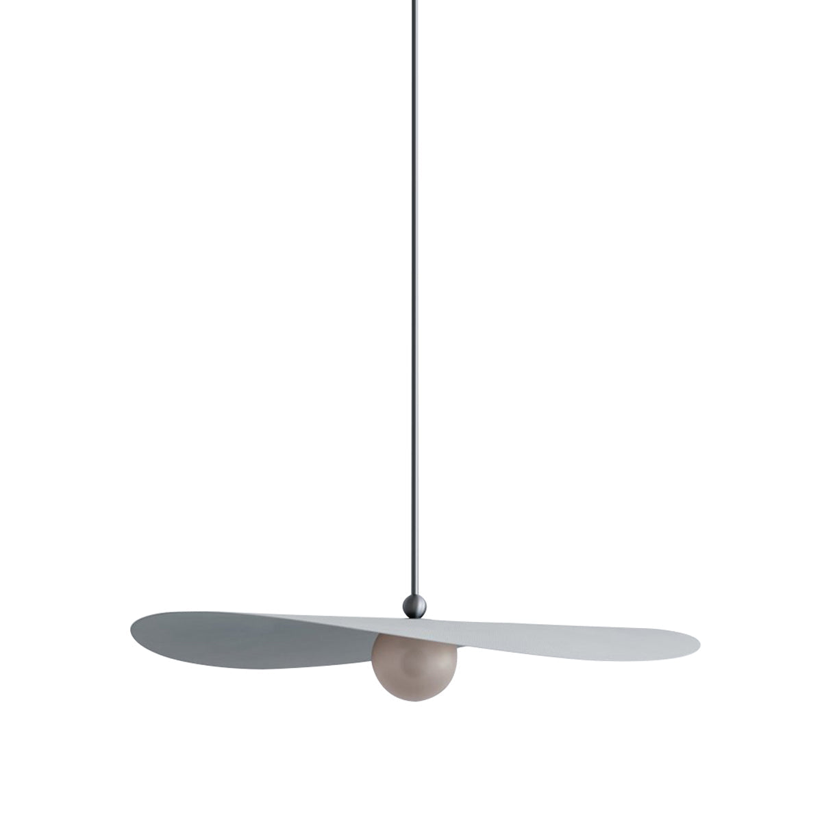 Myrna Pendant: Large + Perforated Smoke + Fog + Blackened Brass