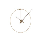 New Anda Clock: Polished Brass + Walnut
