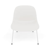 Fiber Lounge Chair: Tube Base + White + White