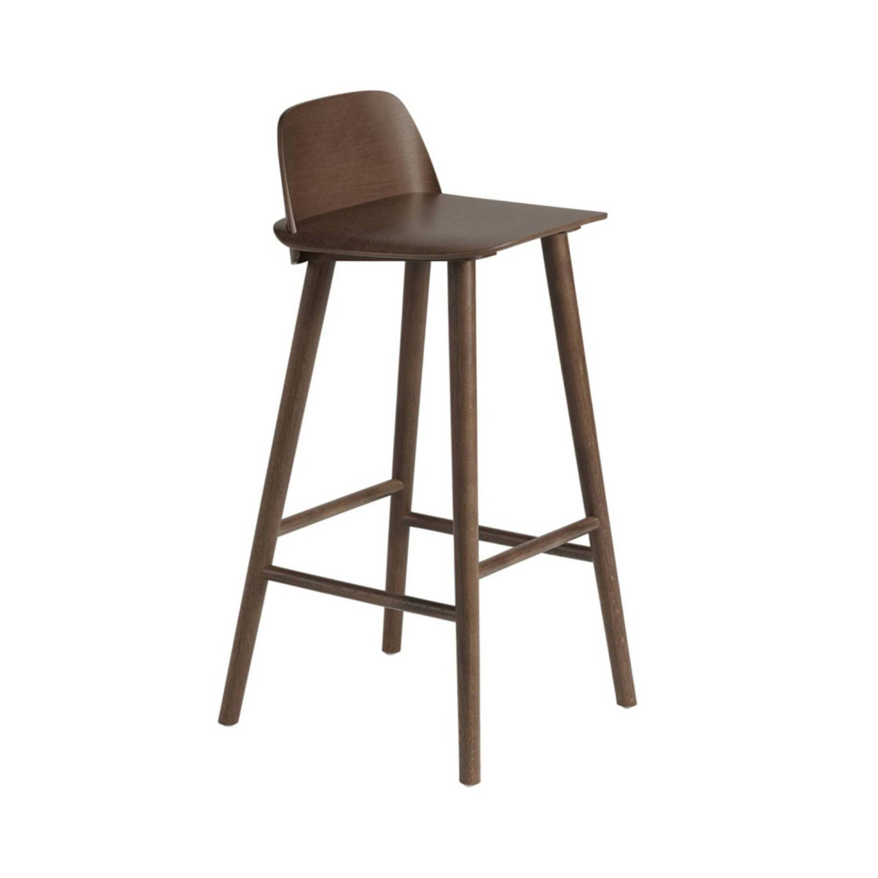 Nerd Bar + Counter Stool: Bar + Stained Dark Brown