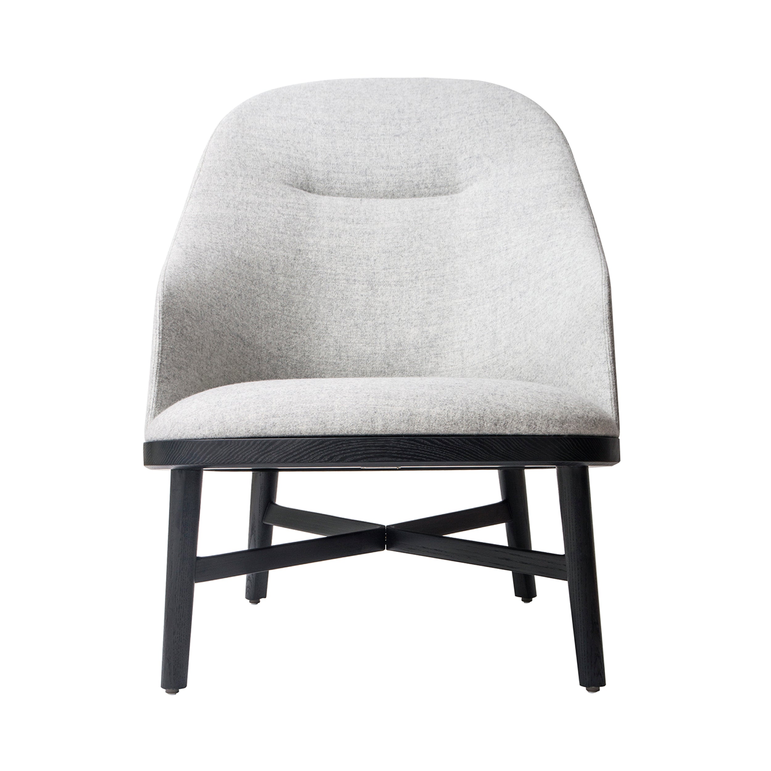 Bund Lounge Chair: Black Oak