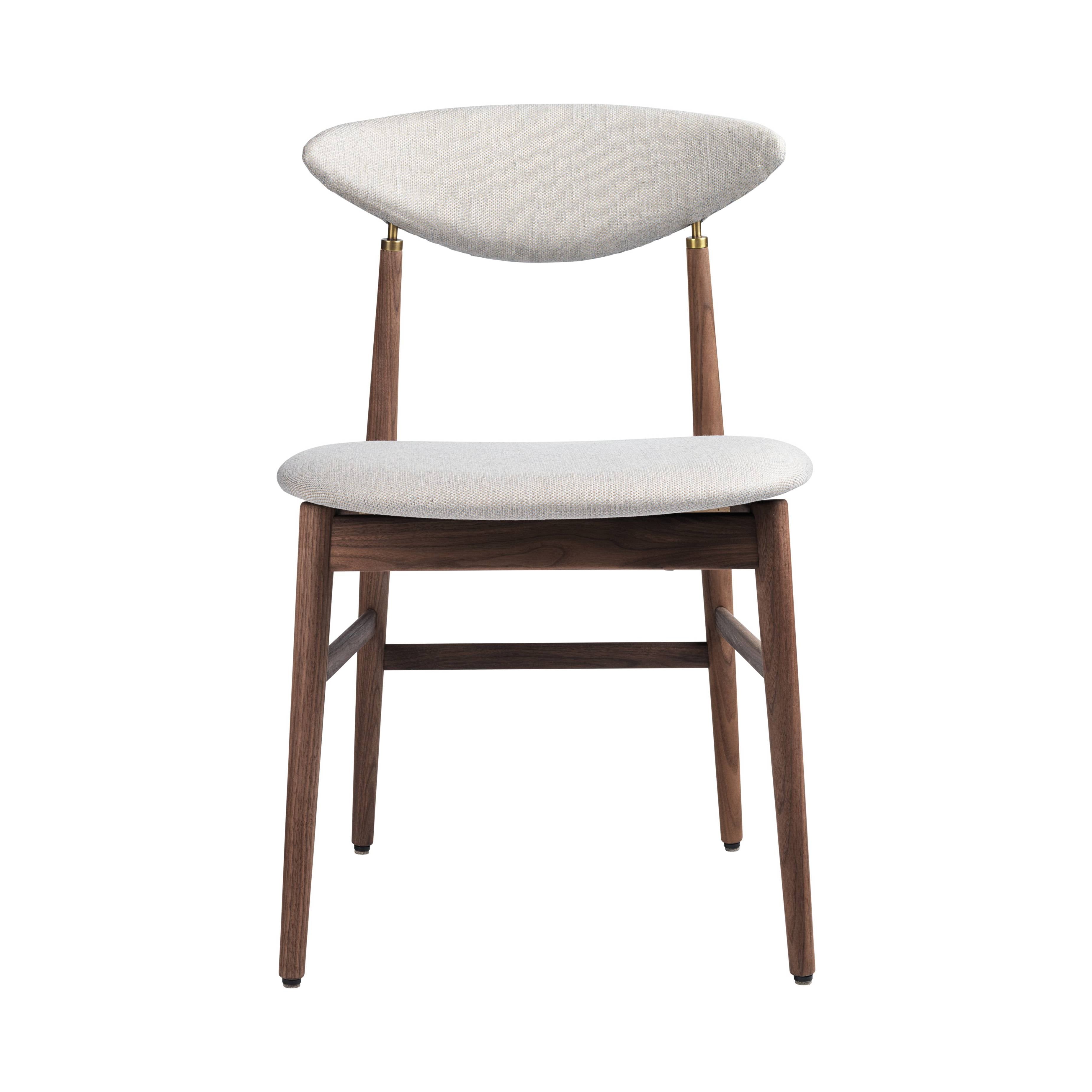 Gent Dining Chair: Wood Base + Fully Upholstered + American Walnut