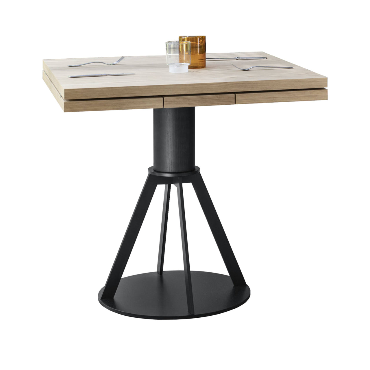 Geronimo Extendable Dining Table: Wood + Small - 31.5