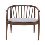 Reprise Chair: Upholstered + Natural Walnut + Without Back Cushion