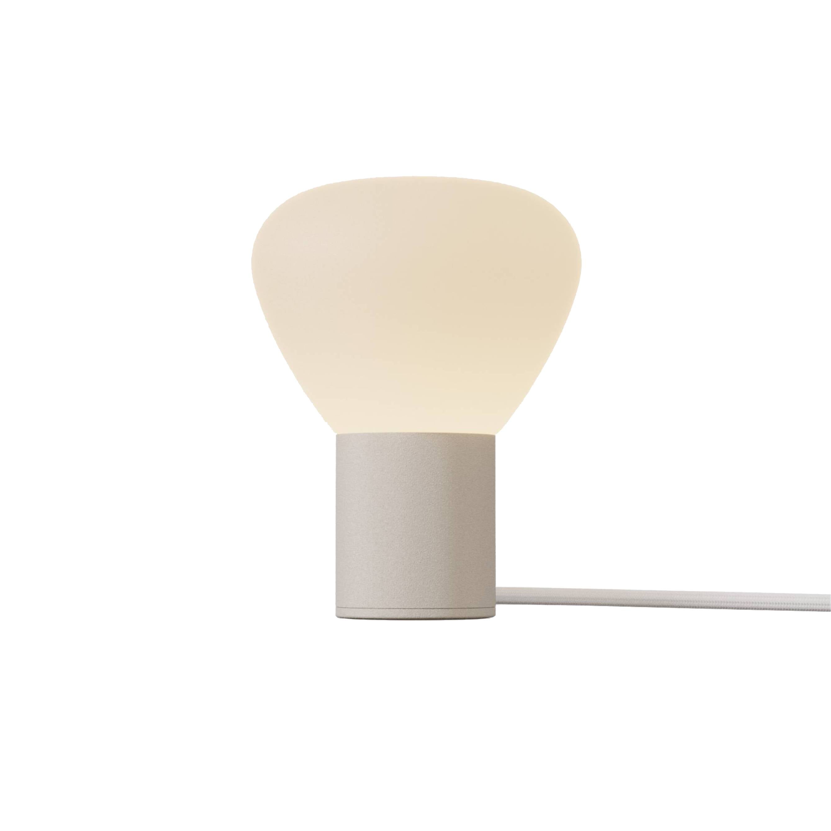 Parc 01 Table Lamp: Footswitch +  Beige + White
