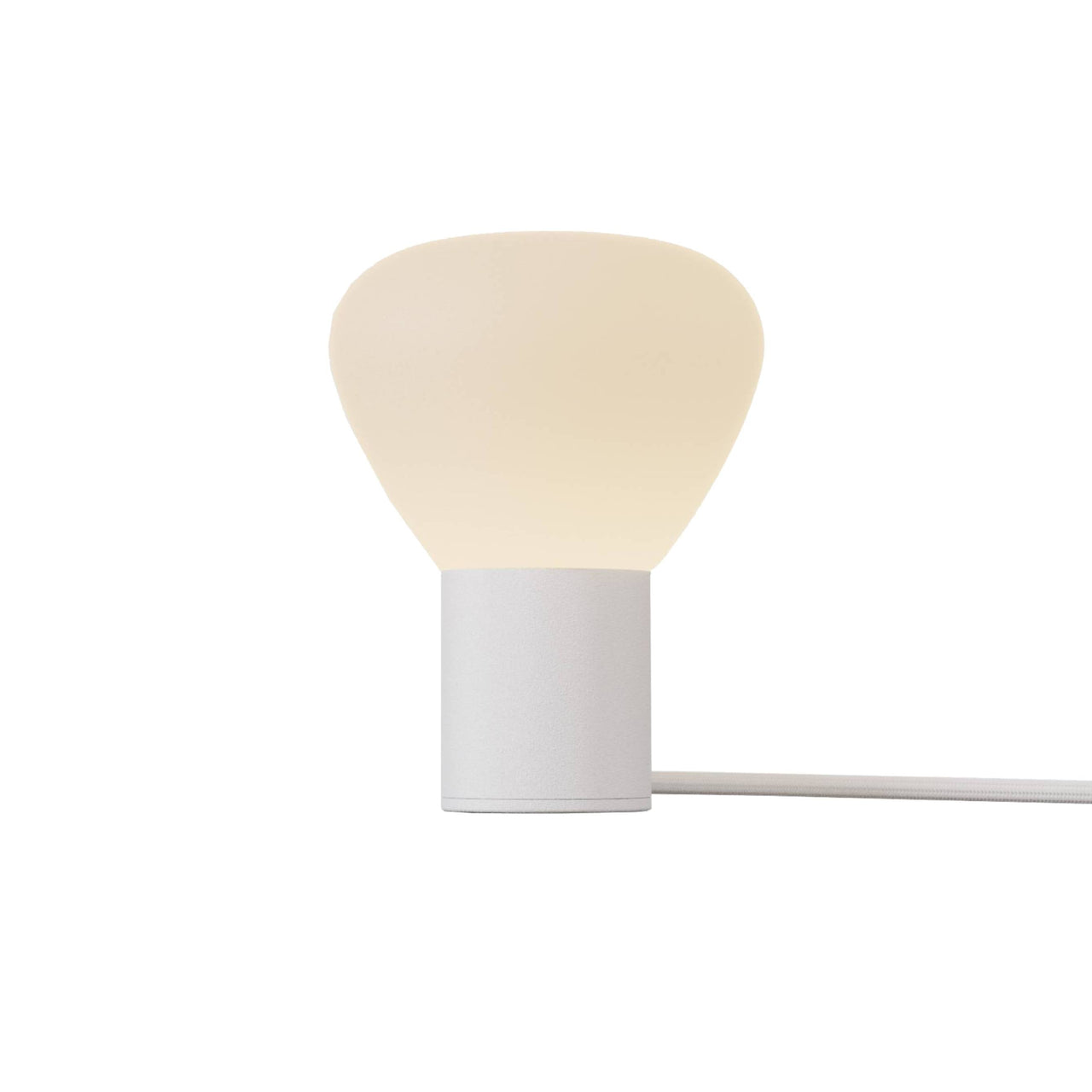Parc 01 Table Lamp: Footswitch +  White + White