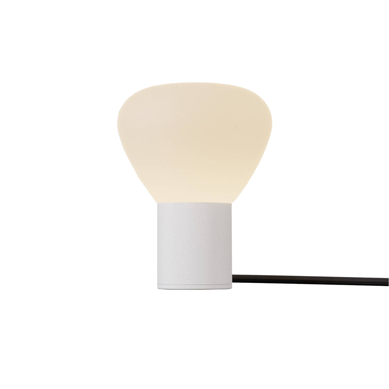 Parc 01 Table Lamp: Footswitch +  White + Black