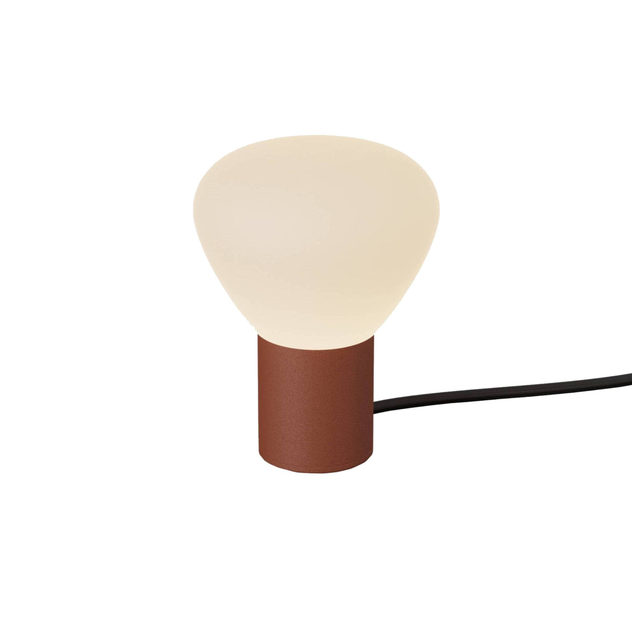 Parc 01 Table Lamp: Footswitch +  Terracotta + Black