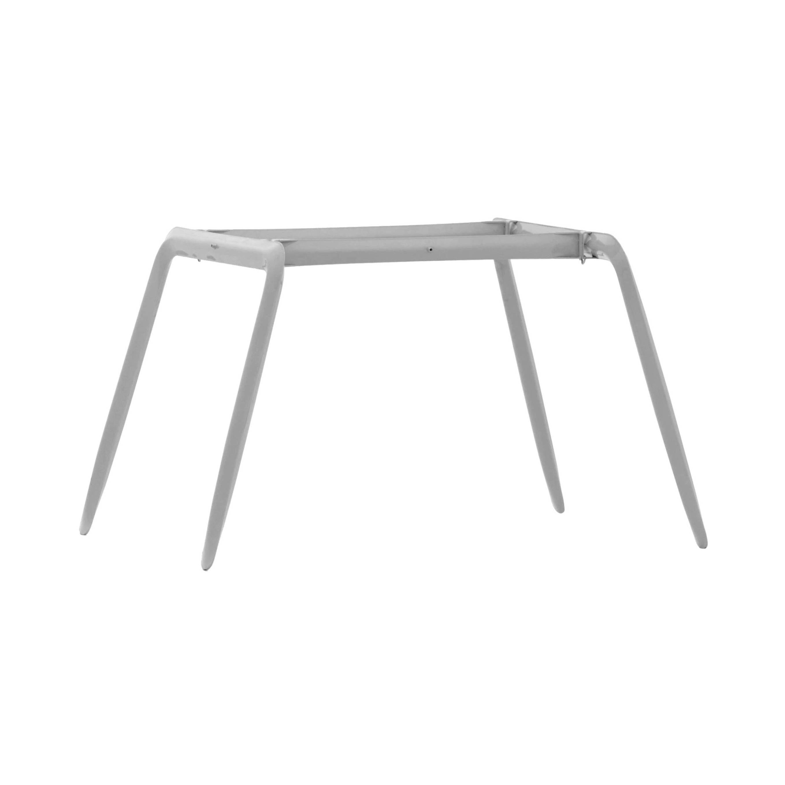 Koziol Table Frame: Beige Grey Carbon Steel