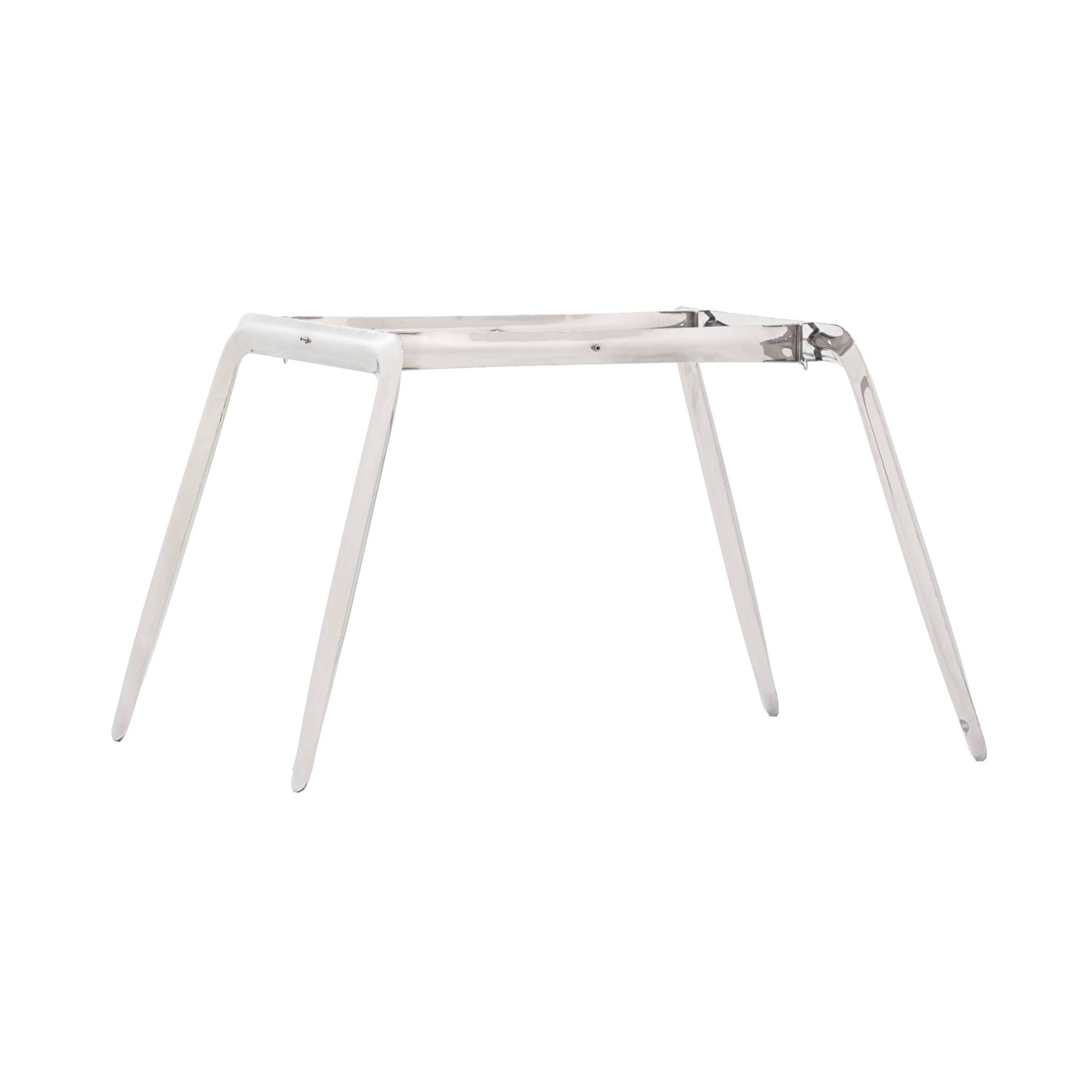 Koziol Table Frame: Raw Steel Lacquered Carbon Steel