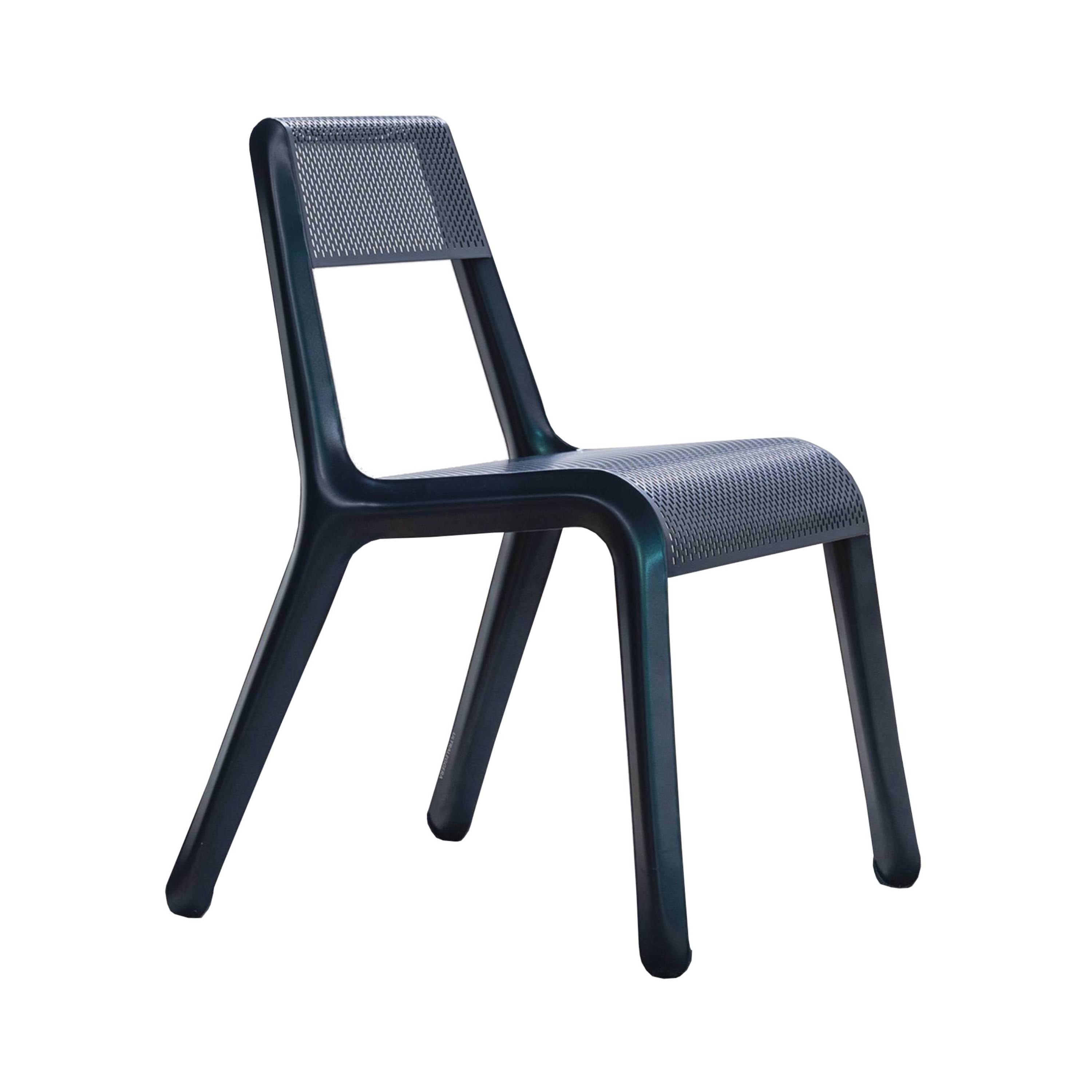 Leggera Chair: Grey Blue