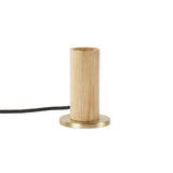 Knuckle Table Lamp: Oak + Without Bulb