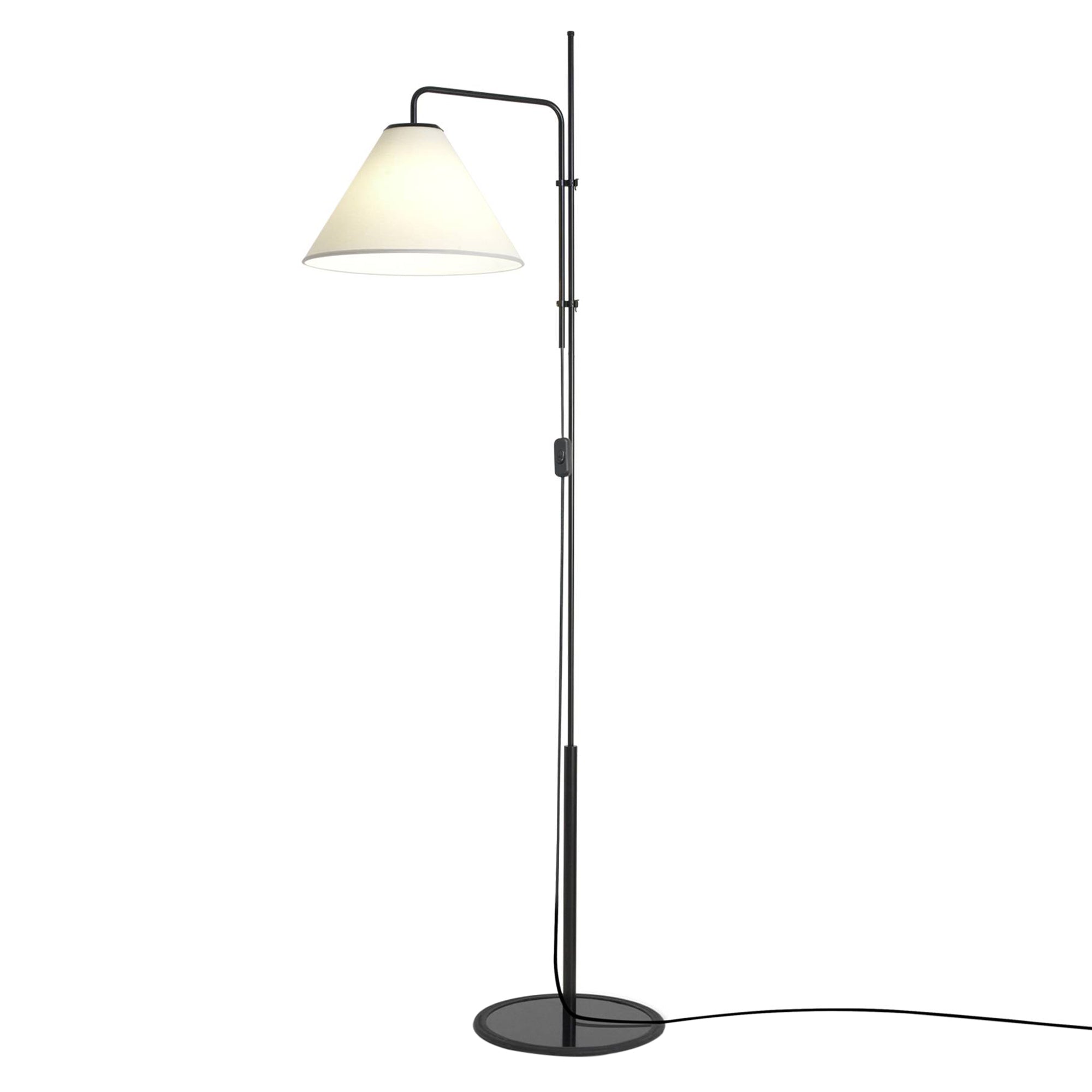 Funiculí­ Fabric Floor Lamp: White
