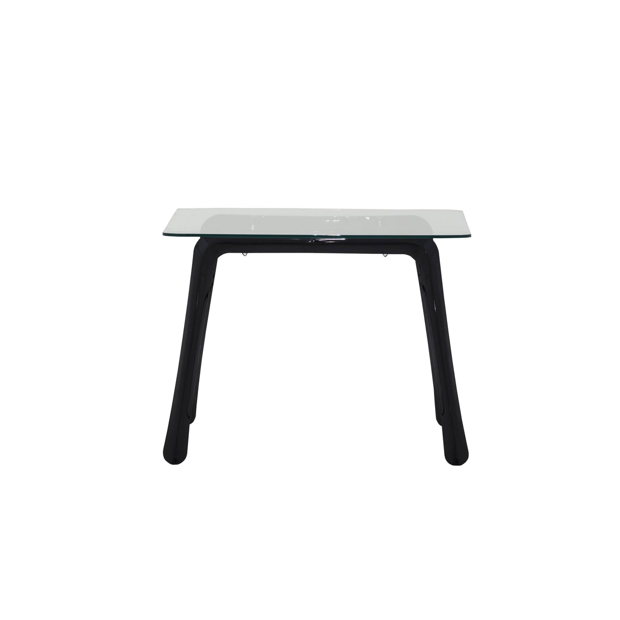 Koziol Table Frame: Glossy Black Carbon Steel