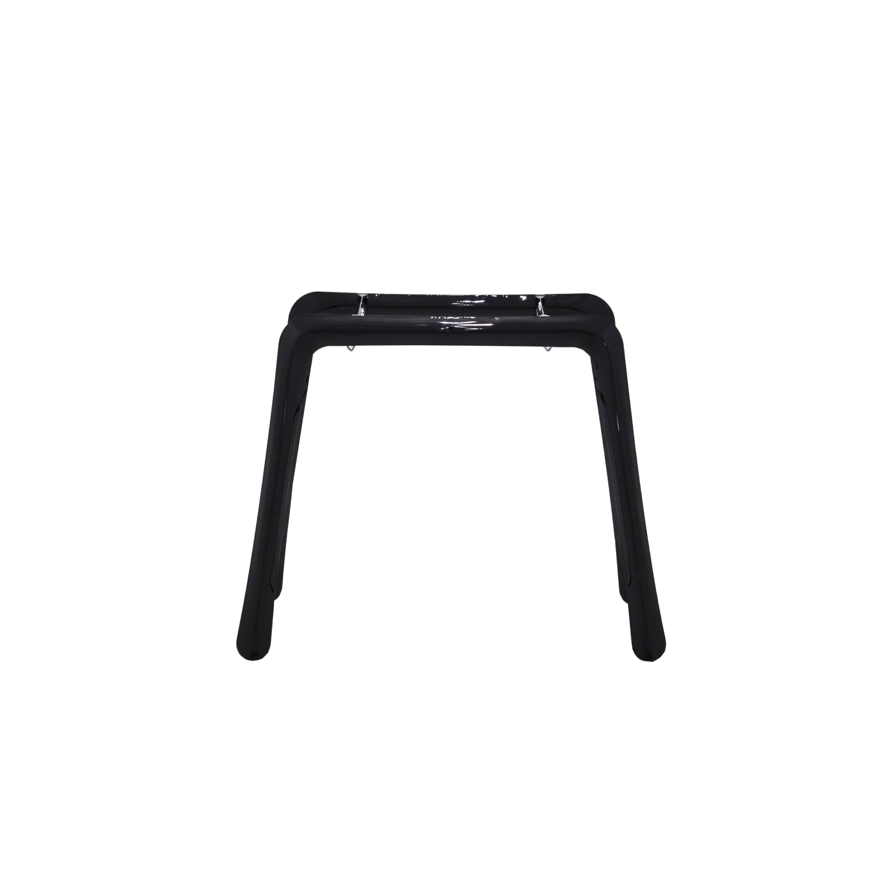 Koziol Table Frame: Glossy Black Carbon Steel