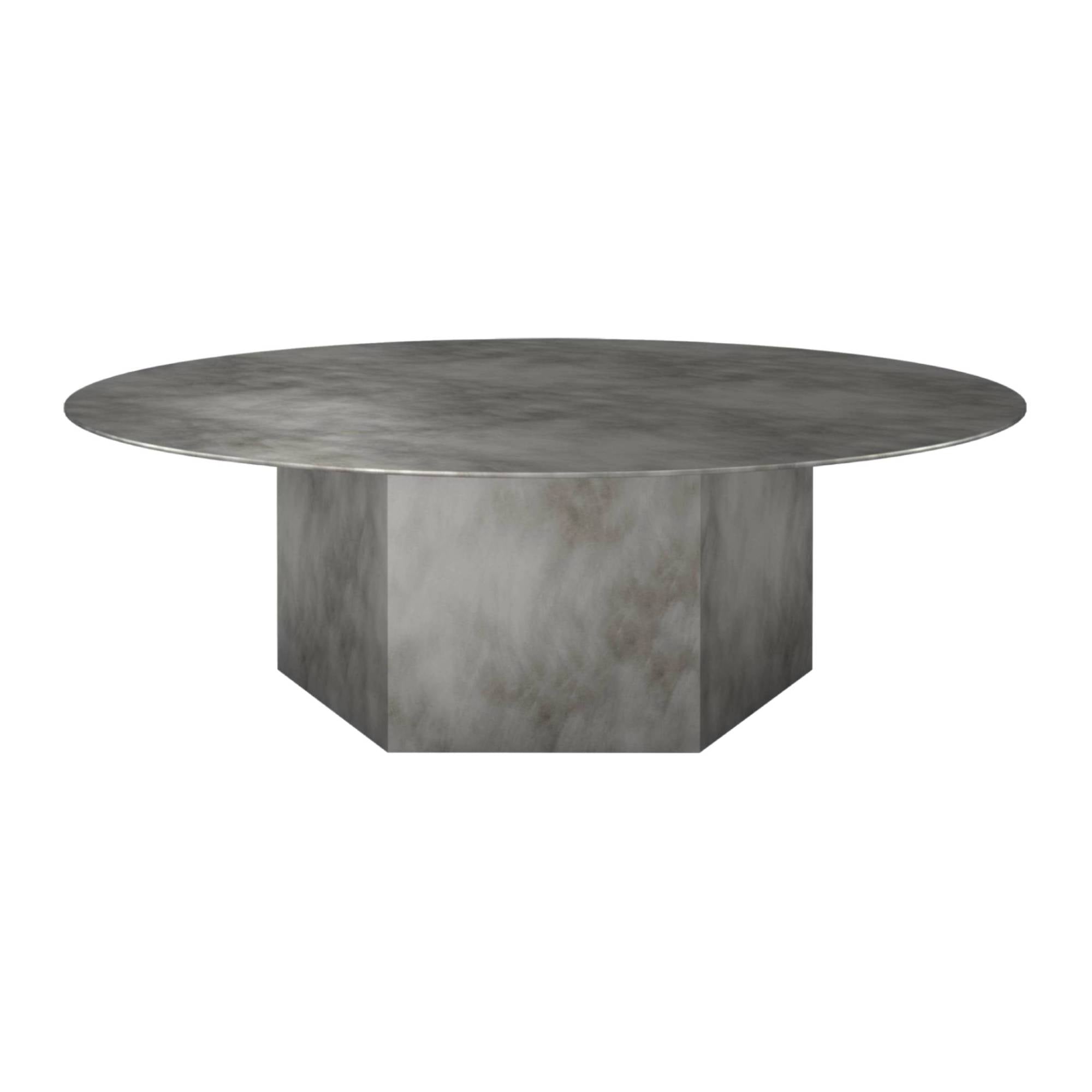 Epic Round Coffee Table: Steel + Large - 43.3