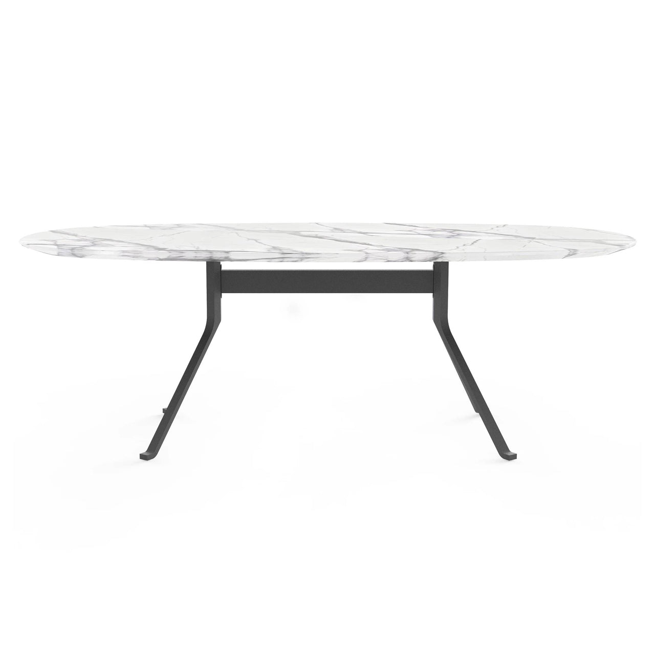Blink Oval Dining Table: Stone Top + Lilac