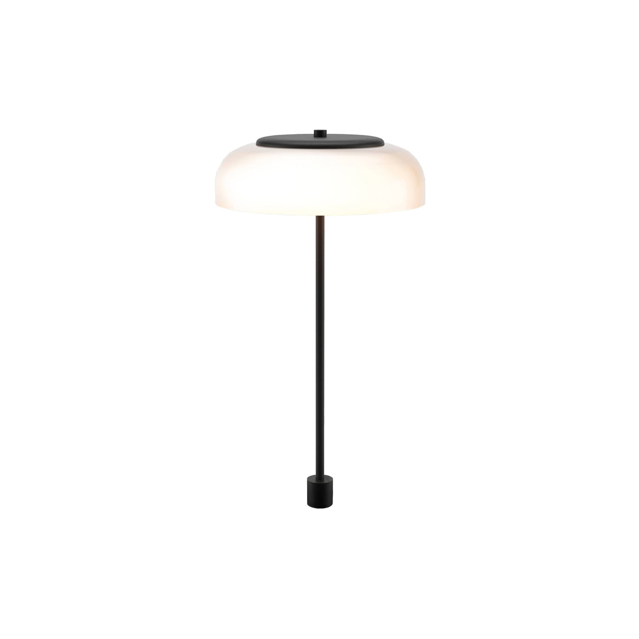 Blossi In-Set Table Lamp: Black + Opal