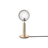 Miira Table Lamp: Optic Clear + Brass