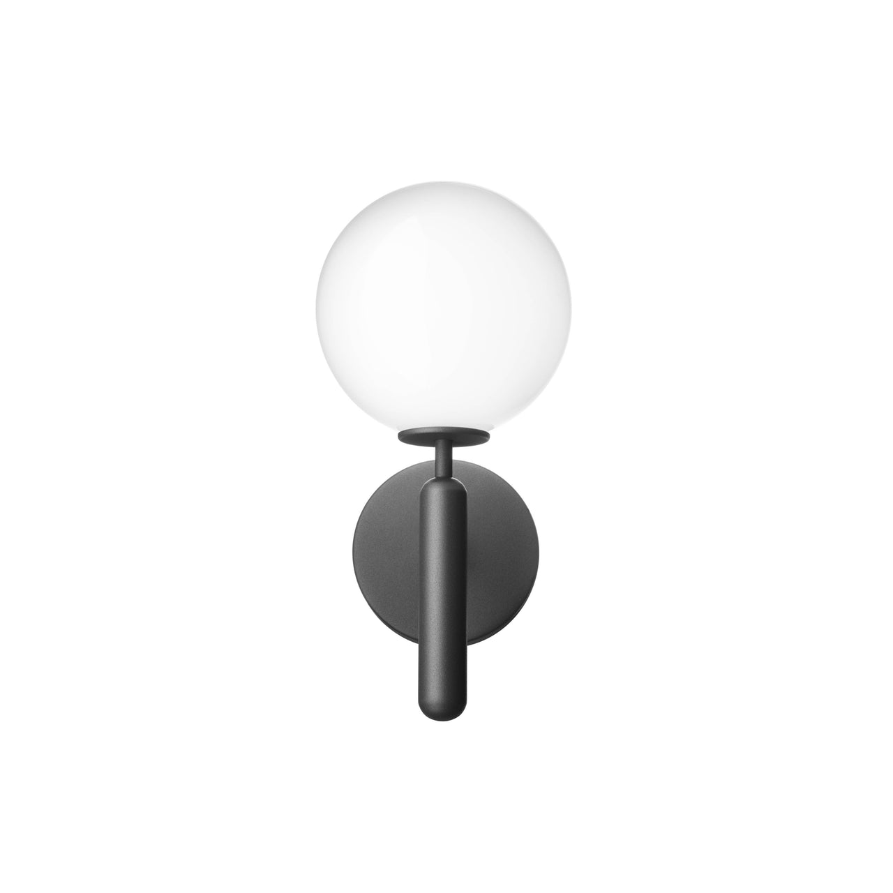 Miira Wall Lamp: Opal White + Rock Grey