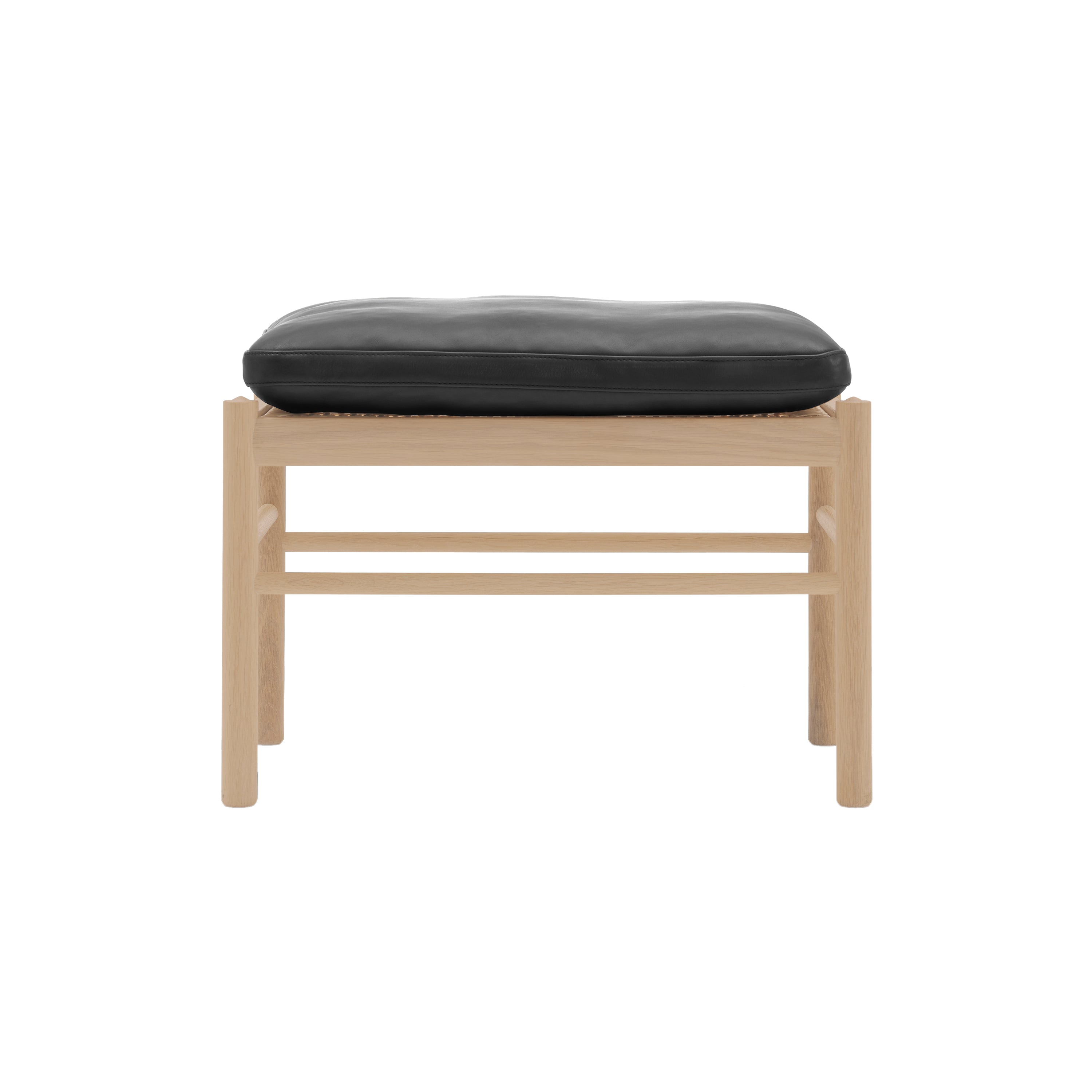 OW149F Colonial Footstool: Oiled Oak