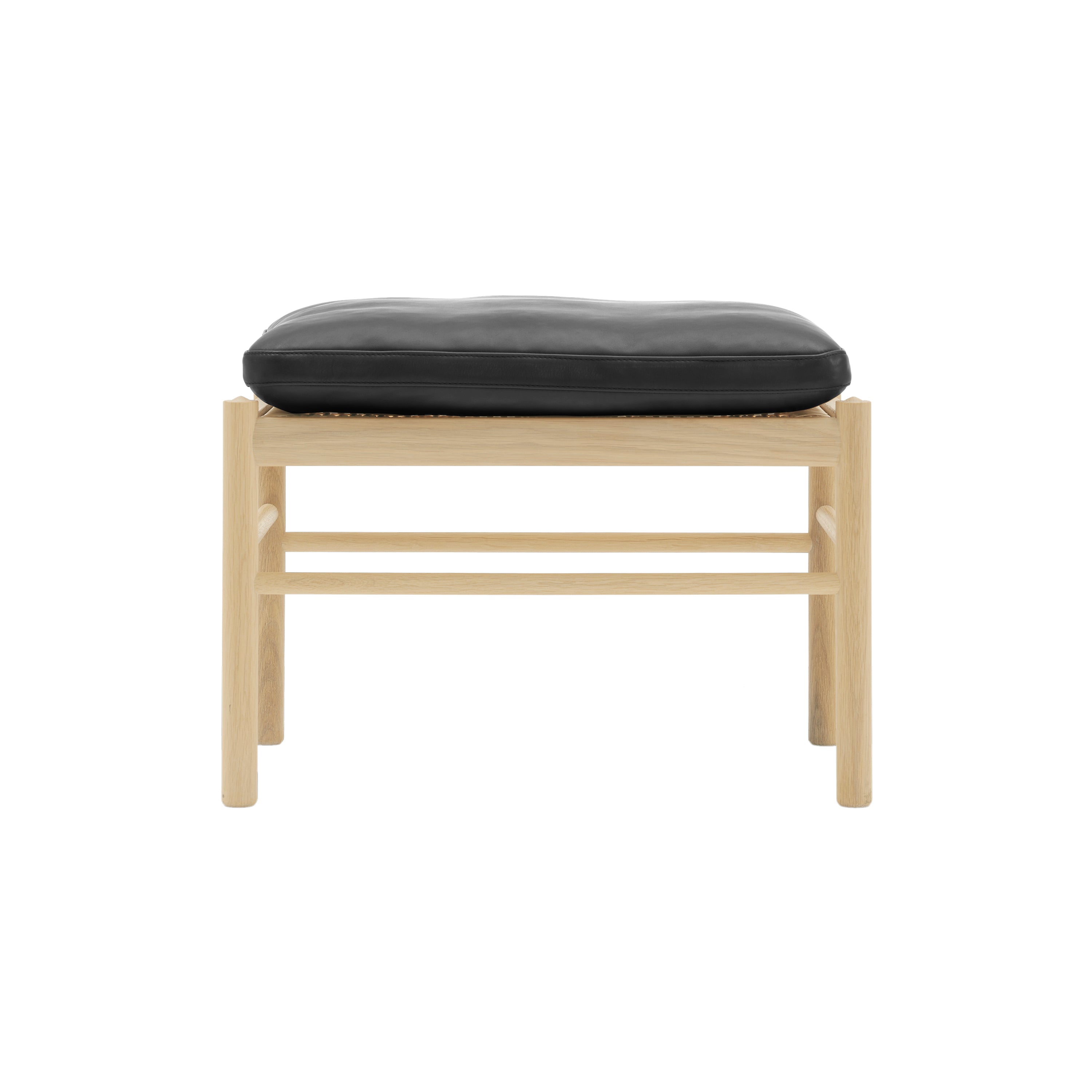 OW149F Colonial Footstool: White Oiled Oak