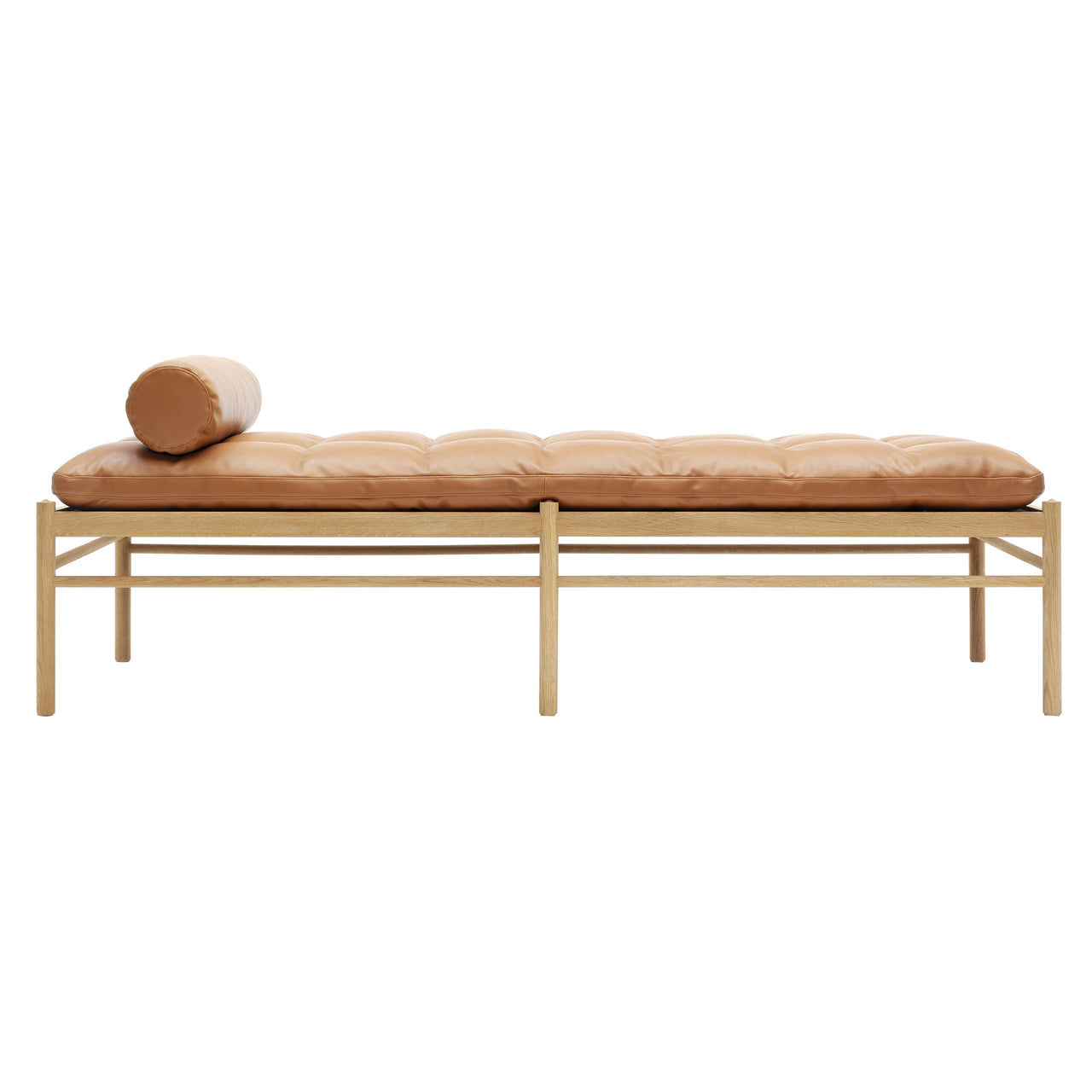OW150 Daybed: Oiled Oak + With Neck Pillow