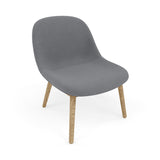 Fiber Lounge Chair: Wood Base + Upholstered + Oak