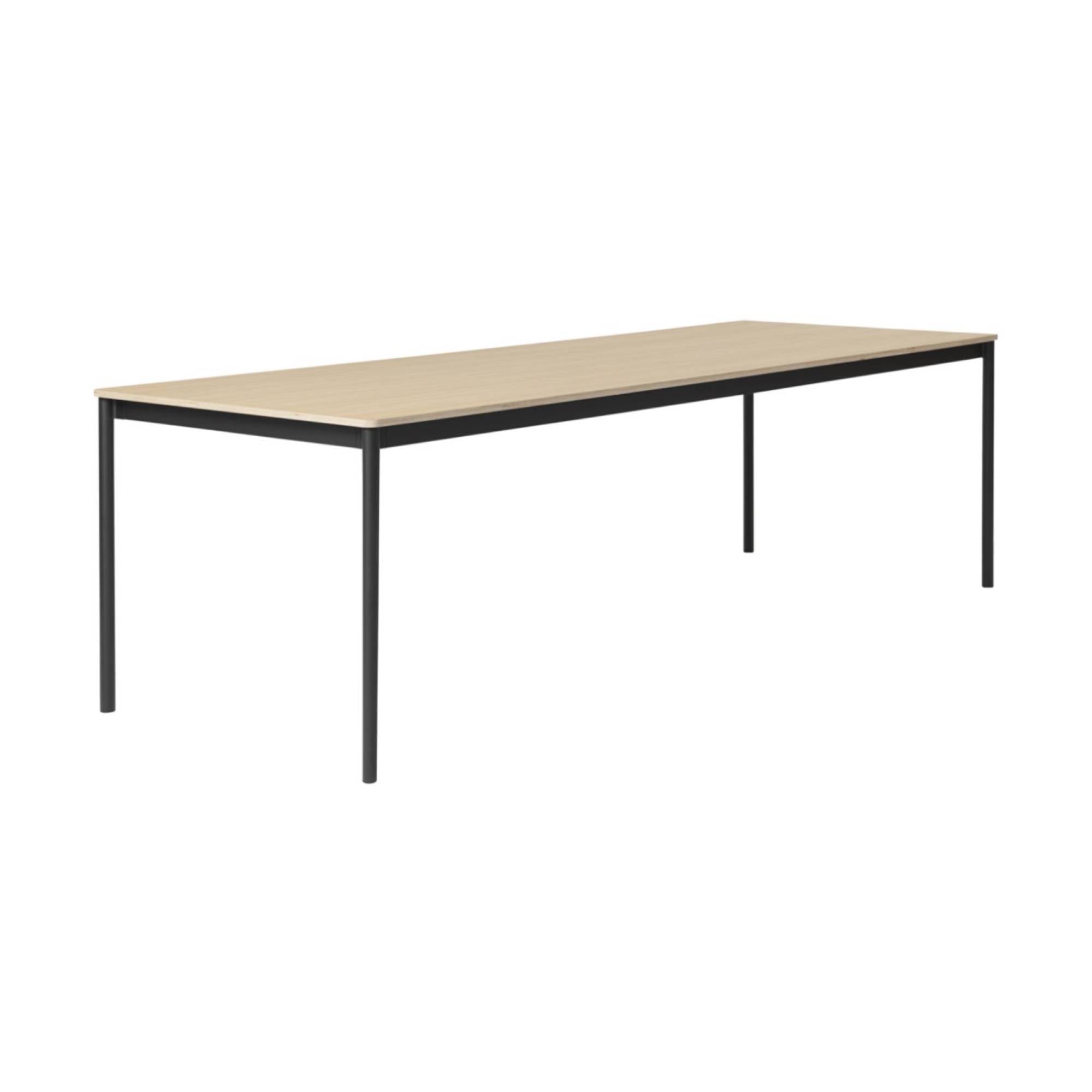 Base Table: Large + Oak Veneer + Plywood Edge + Black