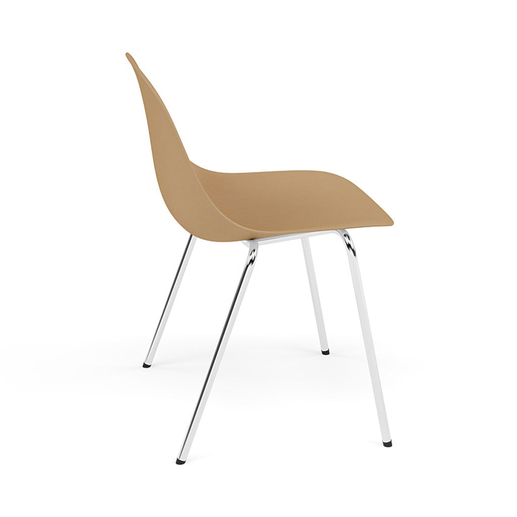Fiber Side Chair: A-Base With Felt Glides + Orche