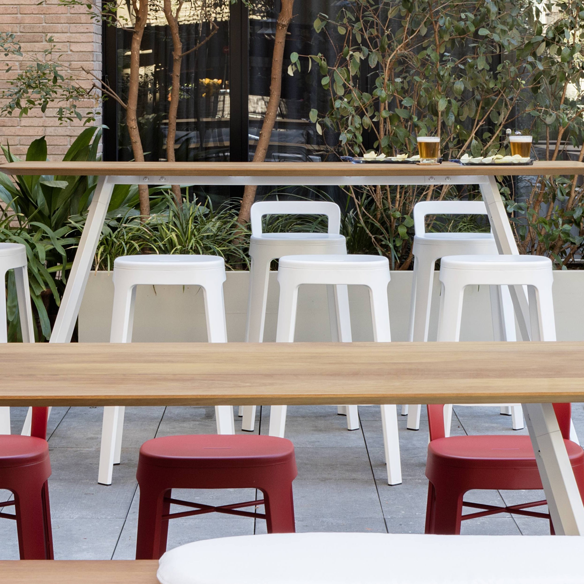 Ombra Bar + Counter Stool: Stacking
