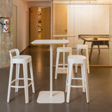 Ombra Bar + Counter Stool with Backrest: LS