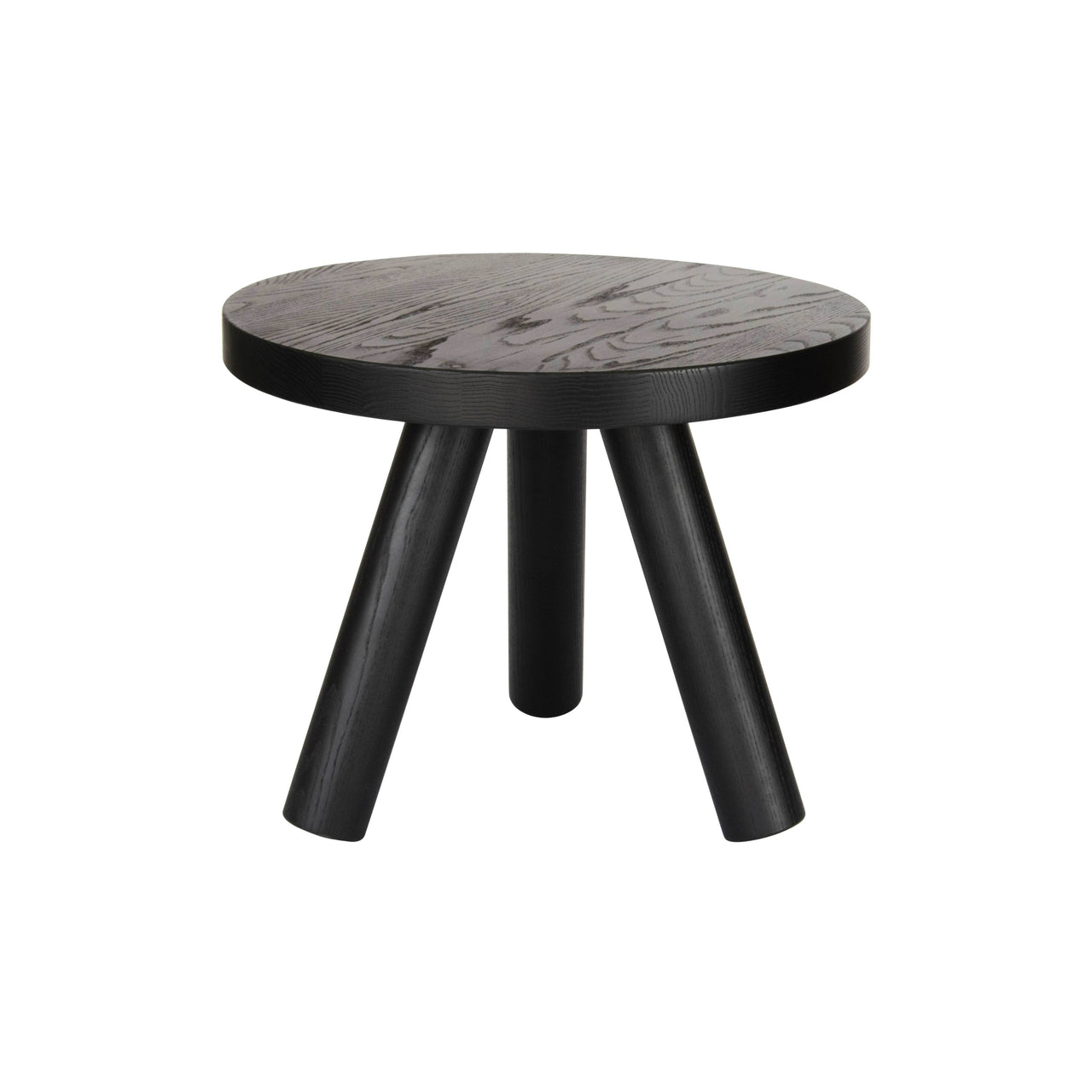 On Edge Side Table: Black Stained Ash