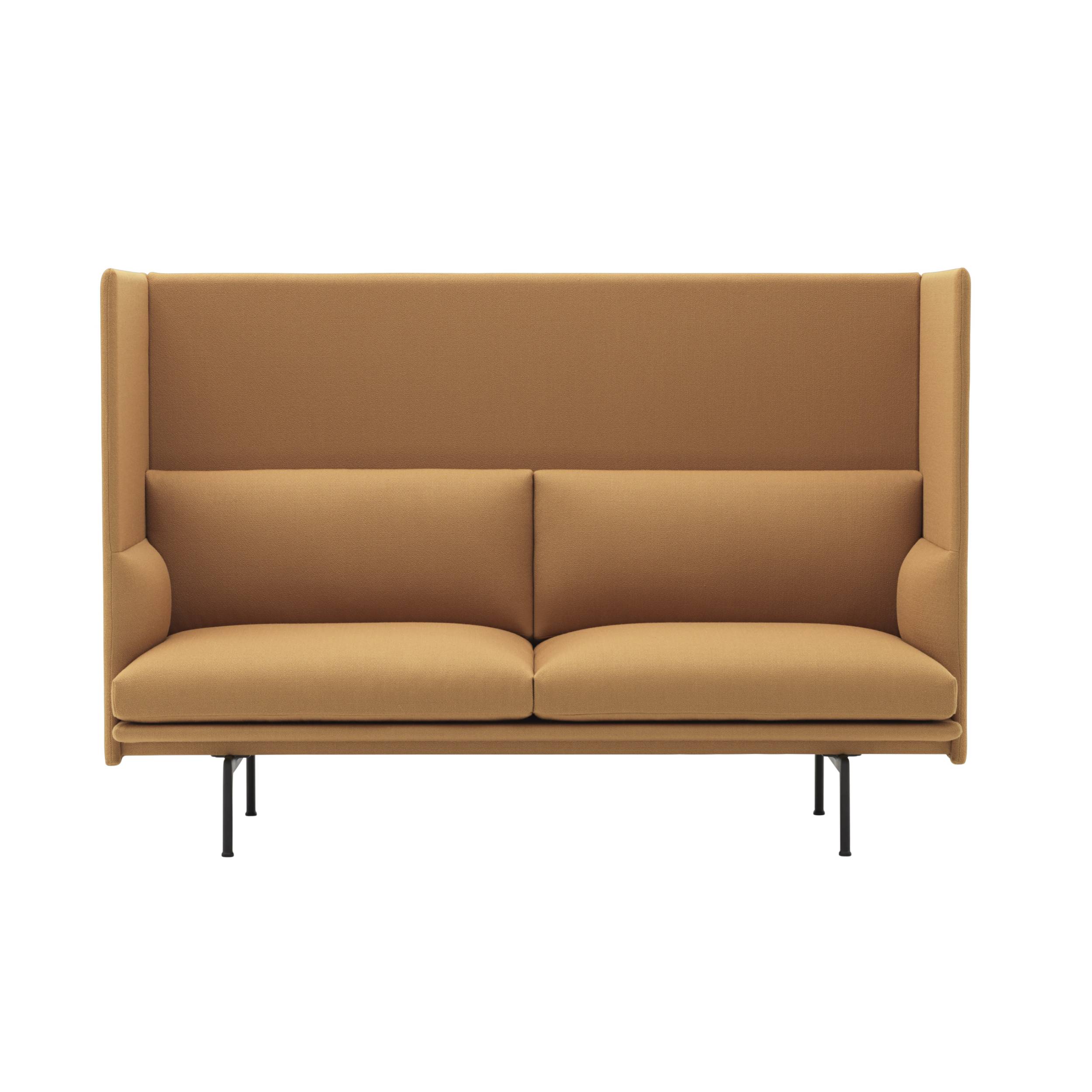 Outline Highback 2-Seater Sofa: Large - 47.2