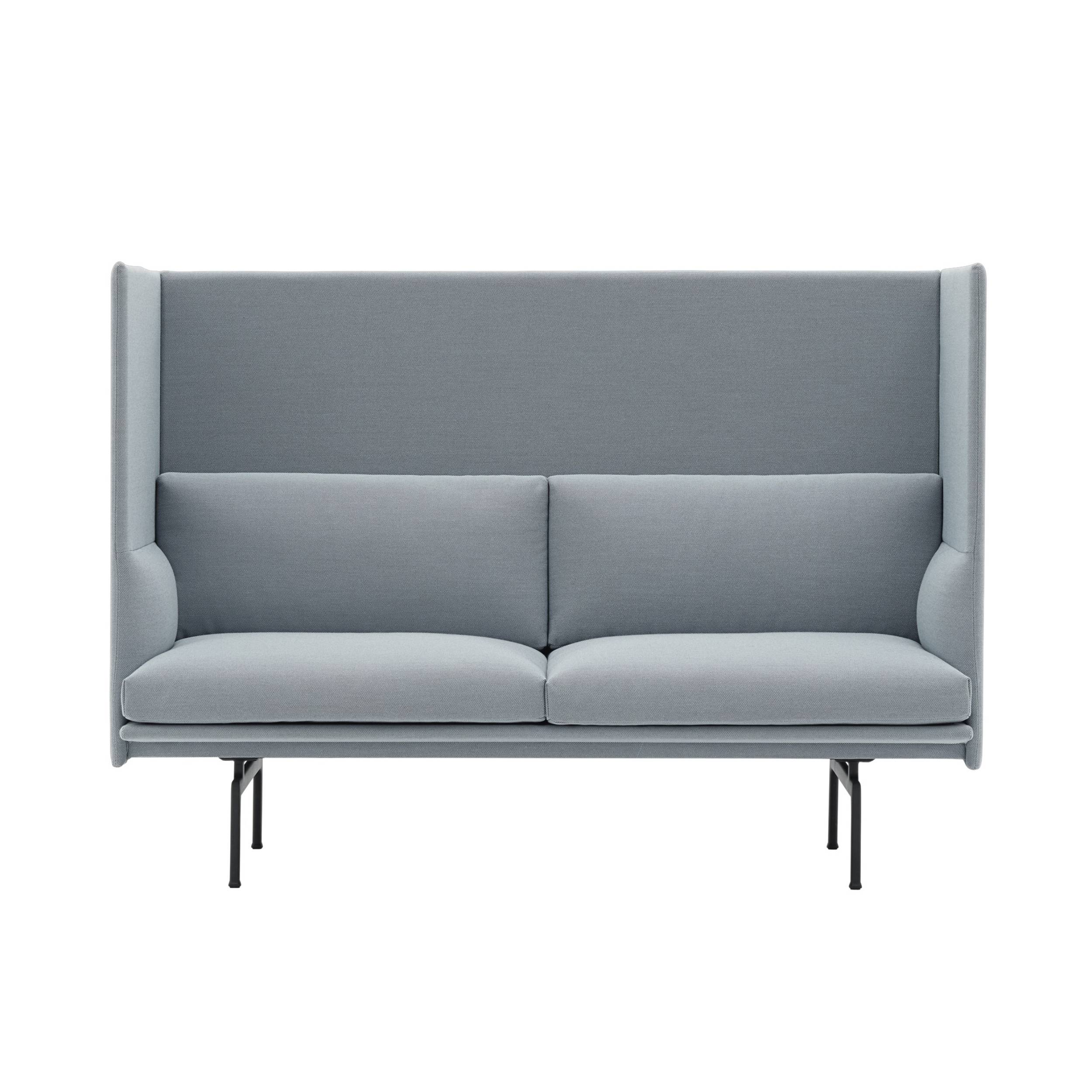 Outline Highback 2-Seater Sofa: Large - 47.2