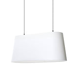Oval Light Suspension Lamp: White