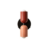 Up Down Sconce: Duo-Tone + Oxide Red + Peach + Black