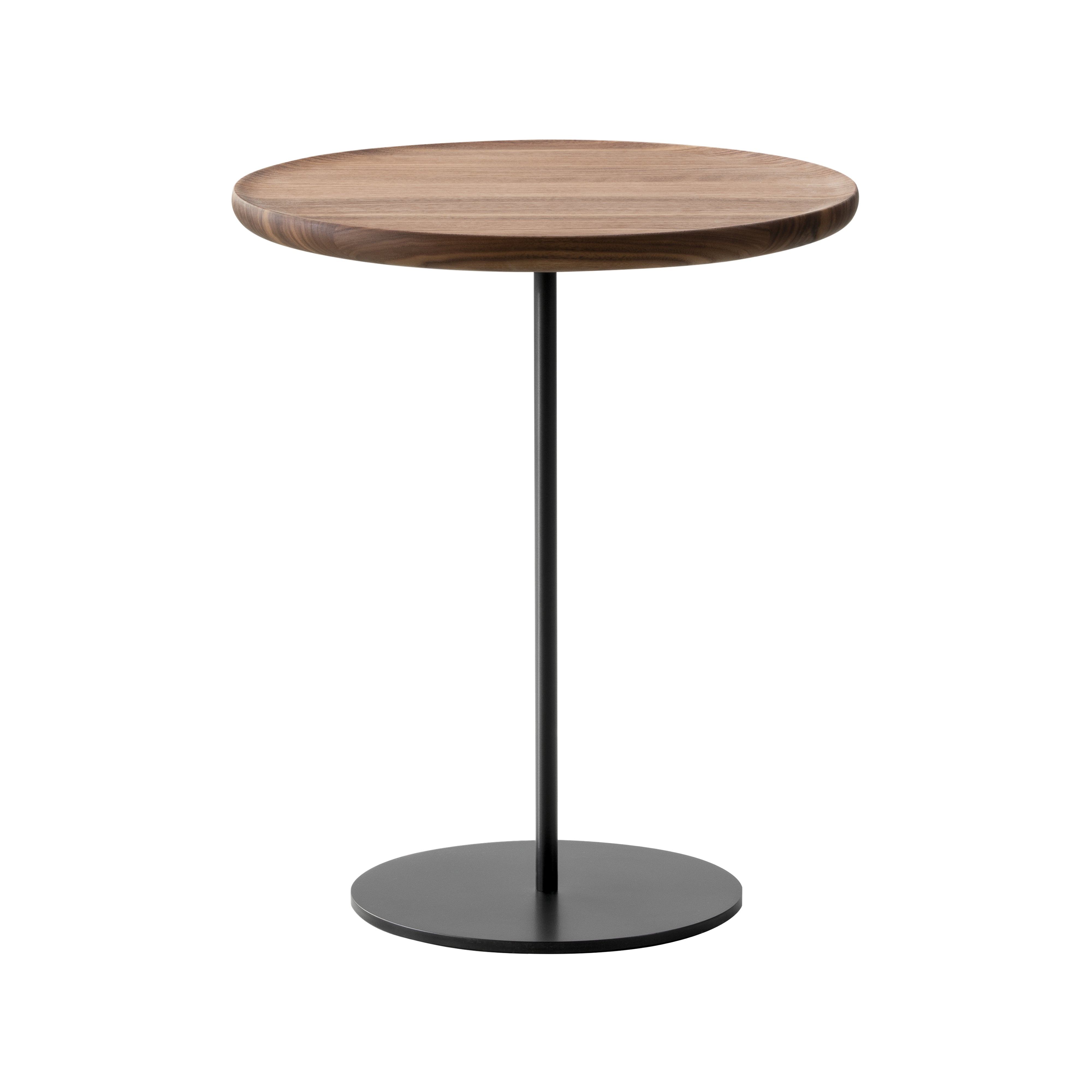 Pal Table: Large + High + Lacquered Walnut + Black