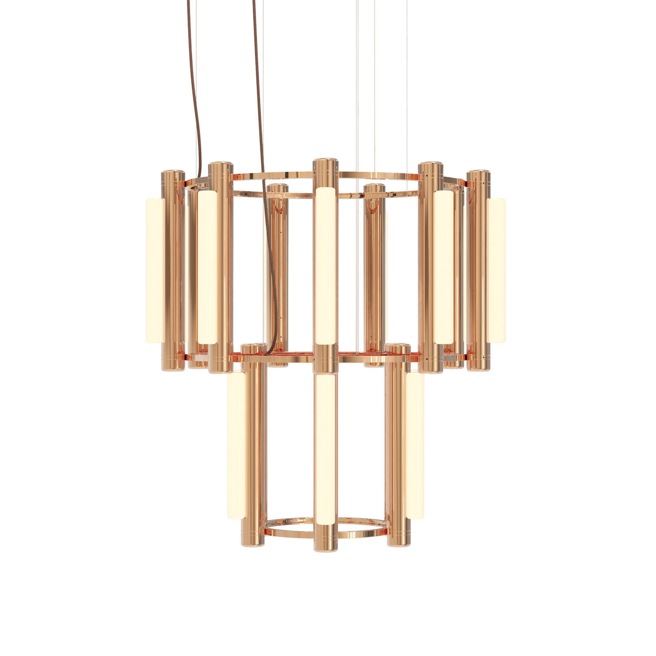 Pipeline 7 Chandelier: Copper