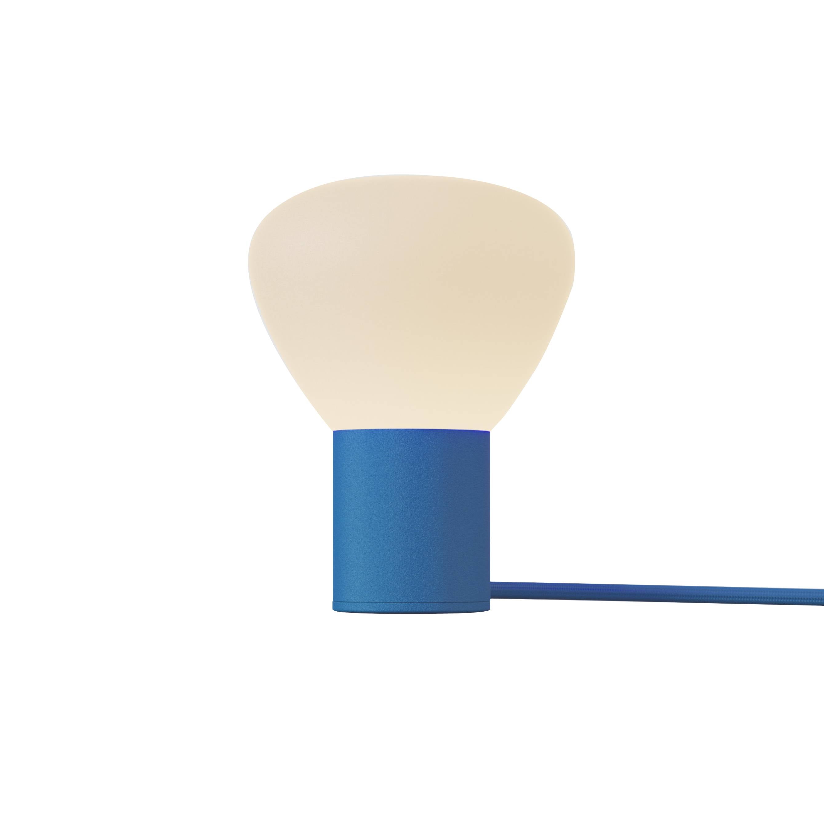 Parc 01 Table Lamp: Footswitch + Blue + Blue