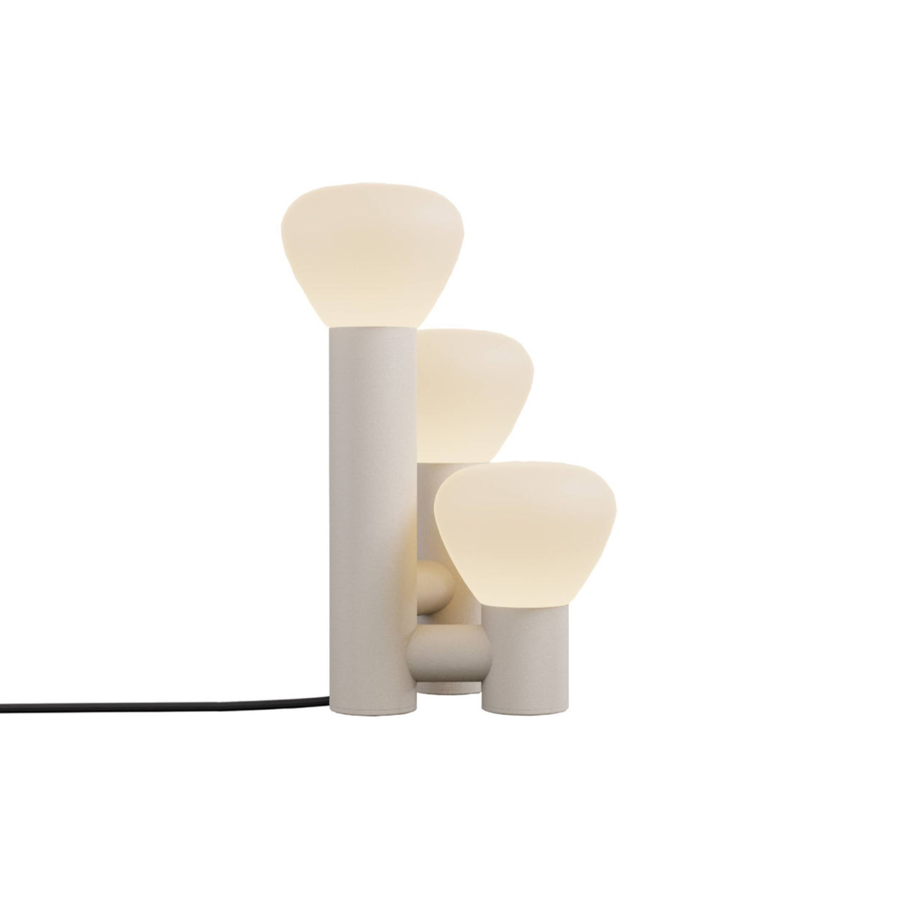 Parc 06 Table Lamp: Footswitch +  Beige + Black