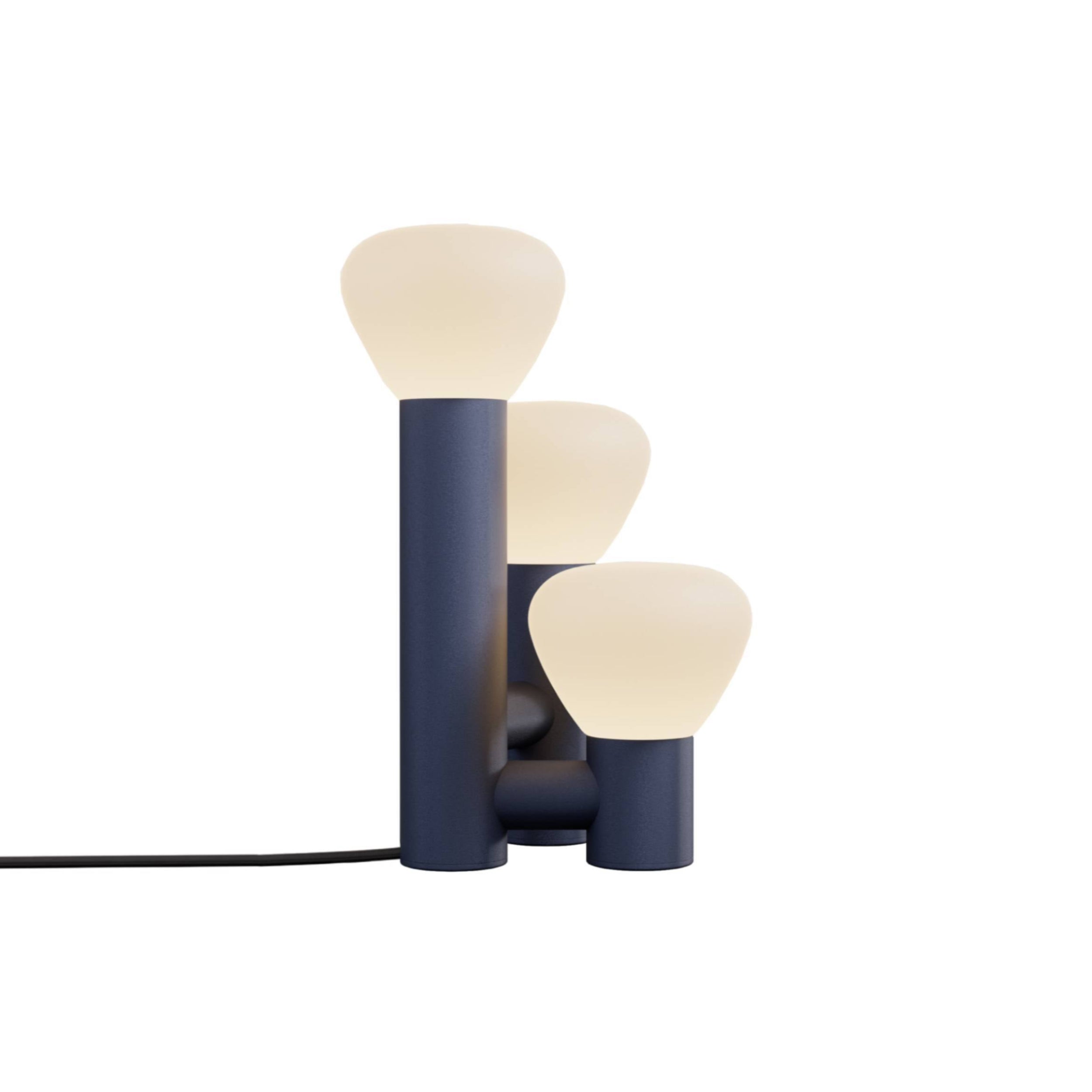 Parc 06 Table Lamp: Footswitch +  Midnight Blue + Black